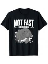 Not Fast Not Furious Dugong Sea Manatees  Manatee T-Shirt S įvairiaspalvis