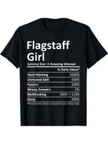 FLAGSTAFF GIRL AZ ARIZONA Funny City Home Roots USA Gift T-Shirt S įvairiaspalvis