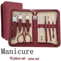 10-Piece Portable Beauty Care Set: Nail Clippers, Nose Hair Trimmer, Nail File, Manicure & Pedicure Tools - Home Use & Gift