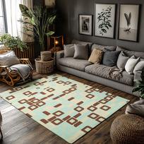 Cozy Non-Slip Doormat Indoor Outdoor Rug Washable Welcome Mat Entryway Floor Decor Home Accent Modern Farmhouse Style 50x80cm