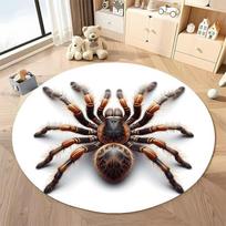 Free shipping! Realistic Spider Design Circular Rug for Unique Spaces round carpet for home sofa bedroom, gift Diameter -60cm