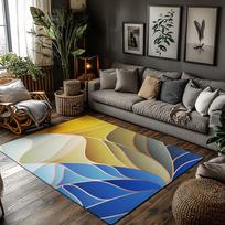 Decorative Area Rugs Modern Abstract Non-Slip Floor Mats Living Room Bedroom Home Decor Soft Carpet Washable Indoor Rugs 50x80cm
