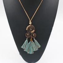 Originality Alloy Long Bohemian Style Rope Retro Collar Decoration Travel Beach
