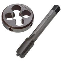 M12 x 1.25mm Metric Tap and Die Set with Round Threading Die Machine Thread Screw Tap Tap & Die Kit Nut Screw Bolt Thread Repair sidabras