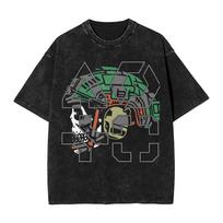 Battlefield 6 Funny Games BF6 Washed T Shirts Streetwear Hip Hop Vintage T-Shirt  Tee Shirt Men Women Short Sleeve Harajuku S įvairiaspalvis