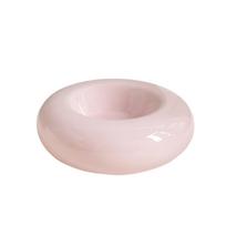 Ceramic Pet Food Basin Anti Slip Pet Feeder Dish Universal Pet Water Feeder Container  Pet Supplies rožinė