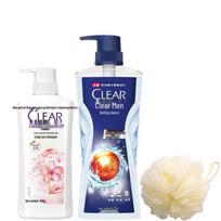 Clear Sakura Anti-Dandruff Shampoo & Sport Oil Control Shower Gel Set