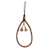 Wrist Strap Wood Phone Lanyard Bead Pendant Cell Phone Hanger Handmade Mobile Phone Strap  Girls wood