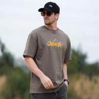 JEEP Men's 100% Cotton Crewneck Short Sleeve T-Shirt 2XL