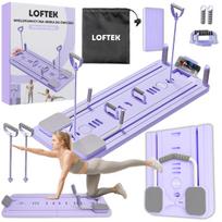Pilates Reformer Deska Do Ćwiczeń 10W1 Wielofunkcyjna Z Uchwytami Do Pompek