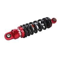 280mm Universalus motociklo amortizatorius Honda CRF50 XR70 SDG SSR 107 125 Yamaha Suzuki motokrosui, keturračiams, galinės pakabos amortizatoriai black