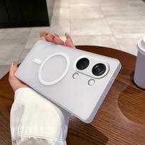 Skirta Magsafe dėklui Skirta OnePlus Nord 3 Nord3 5G Magnetinis Belaidis Įkrovimas Matinis Kietas Galinis Dangtelis Telefono Dėklas For OnePlus Nord 3 balta