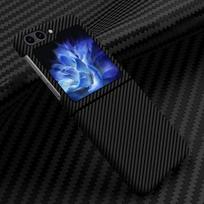 For Samsung Galaxy Z Flip 5 4 3 Case Hard Carbon Fiber Slim Skin Protective Back Cover Case For Samsung Z Flip5 4 3 Phone Shell For Z Flip 5