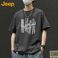 JEEP Men's Heavyweight Cotton Short Sleeve T-Shirt L