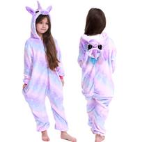 Children's Onesie Pajamas Kigurumi Costume Unicorn 115-125 Cm [M-Onesie106]