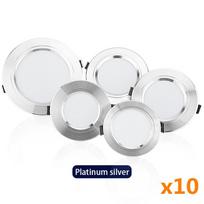 10vnt/stal. Led apatiniai šviestuvai 5W 9W 12W 15W 18W kintamosios srovės 220V 230V 240V LED lubų apatinio apšvietimo lempos Led lubų lempa namų vidaus apšvietimas 5W&Cold White