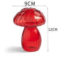Creative Mushroom Glass Vase Plant Hydroponic Terrarium Art Plant Hydroponic Table Vase Glass Crafts DIY Aromatherapy Bottle