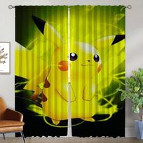 Užuolaida užtemdymui kambariui 2 paneliai PikachuS Elegantiškos kambario užuolaidos Namų interjero užuolaidos Tiulis miegamajam Helovino dekoracija W50xH70cmx2pcs-CL