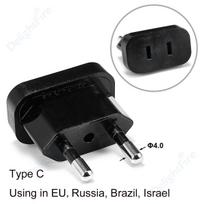 JAV į ES kištuko adapteris JAV į Europos adapteris Maitinimo keitiklis Kelioninis adapteris JAV į ES keitiklis Elektros lizdas Kintamosios srovės lizdas 1pcs