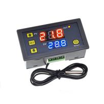 W3230 12V 24V AC110-220V zondo linija 20A skaitmeninis temperatūros valdymo LED ekrano termostatas su šilumos / vėsinimo valdymo prietaisu 24V