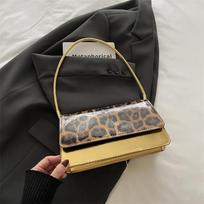 Leopard Print Fashion Shoulder Messenger Bag Foreign Personality Small Square Bag Women'S Bag auksas