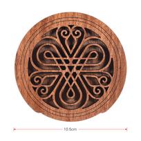Medinė gitara, garso skylės dangtelis, blokatorius, grįžtamojo ryšio slopintuvas, raudonmedžio mediena, EQ akustinėms, folkroko gitaroms 17.3mm/0.68in