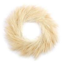 Pampas Grass Wreath Realistic Looking Non-Wither Artificial Farmhouse Pampas Grass Garland DIY smėlis