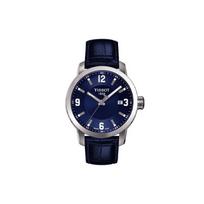 Tissot PRC 200 Quartz Watch Waterproof Date Display Casual Fashion Gift Men watches Blue Steel Leather T055.410.16.047.00 Blue Dial