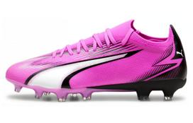 PUMA Ultra Match Žemi AG Dirbtinės Dangos Atsparūs Dilimui Futbolo Batai Unisex Rožiniai Balti 107754-01 45