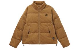 PUMA Down Jackets Unisex Earth Yellow Stand Collar Moderate Other 535581-74 XL