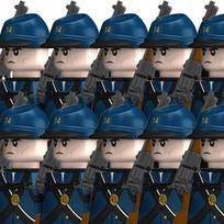 Vaikų žaislai Antrojo pasaulinio karo kariai Statybiniai kaladėlės Amerikos pilietinio karo pėstininkų korpusas Mini veiksmo figūrėlės Žaislai Vaikams Gimtadienio dovanos