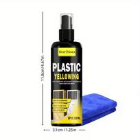 Plastiko poliravimo ir atnaujinimo priemonė - Plastiko atnaujinimo purškiklis, Universalus oro kondicionierių pageltimo šalinimo priemonė, Didelio efektyvumo atnaujintojas oro kondicionavimo blokams, 50 ml