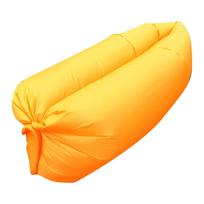 Portable Inflatable Lounger Sofa Bed Lightweight Durable Outdoor Air Sofa Suitable for Camping Beach Park and Travel Use One Size oranžinė