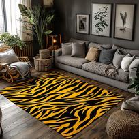 Cozy Area Rug Non Slip Washable Indoor Outdoor Carpet Modern Abstract Geometric Pattern Home Decor Living Room Bedroom Floor Mat 50x80cm