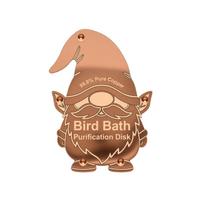 Copper Bird Bath Purification Disk Gnome Shaped Water Cleaner 99 9 Percent Pure Copper Material for Outdoor Bird Baths and Water Features One Size