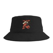 Lobster Cowboy Trendy Yee Claw Funny Lobster Western Beach Bucket Hat For Unisex Women  FisherUnisex Hats Retro Travel Hiking Caps One Size