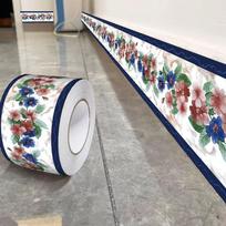 Fashion 5/10 Meter Wall Base Thickened Self Adhesive Skirting Line Anti-collision Soft Wall Sticker Bedroom (as the picture,5M)