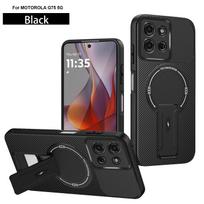 Magnetic Case for Motorola Moto G86 power G56 G84 5G Shockproof Carbon Fiber Texture Stand Original Internal Flocking Back Cover Motorola Moto G86 Power juoda