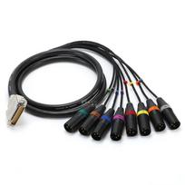Professional DB25 to 8-Channel XLR Audio Breakout Cable
