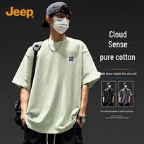 JEEP Men's Heavyweight Cotton Outdoor Sport T-Shirt 4XL