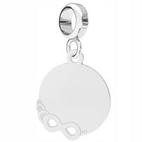 Charms Srebrny Okrągła Blaszka Nieskończoność Koło Kółko Love Srebro 925
