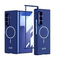 Magsafe Phone Case for Samsung Galaxy Z Fold 7 ZFold7 5G Magnetic Wireless Charger with Screen Glass Protect Shockproof Cover Galaxy Z Fold7 mėlyna