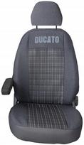 Priekinių sėdynių užvalkalai Fiat Ducato 2006-2025 Priekis Premium Stiprūs