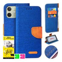 Etui Do Oppo A5 Pro 5G Obudowa Canvas Case Na Magnes Portfel + Szkło 9H