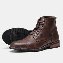 Klasikiniai vyriški batai Madingi Patogūs Pavasariniai Odiniai Ankle Boots 40 black