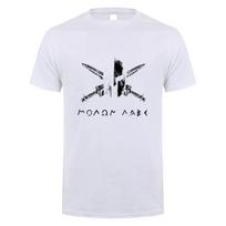 Molon Labe T Shirt Summer Men Cool Cotton Short Sleeve Molon Labe T-shirts Unisex Gift Tops Tee DY-004 S