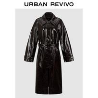 UR 2026 Spring Collection Pleated Long Windbreaker S
