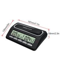 Chess Clock Larger Display, 39 Pre Setting Timing System, LED Indicator. Suitable for Chinese Chess, International Chess,