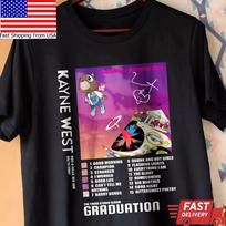 New Kanye West Graduation T-Shirt Hip Hop Unisex S-2345XL Tee AE1832 Unisex T-Shirt M