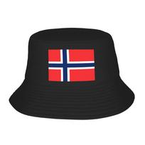 Norvegijos vėliavos kibiro kepurė Vasarinės Senovinės žvejo kepurės Unisex minkštos sulankstomos paplūdimio kelioninės kepurės Havajų rašto kepurės nuo saulės One Size